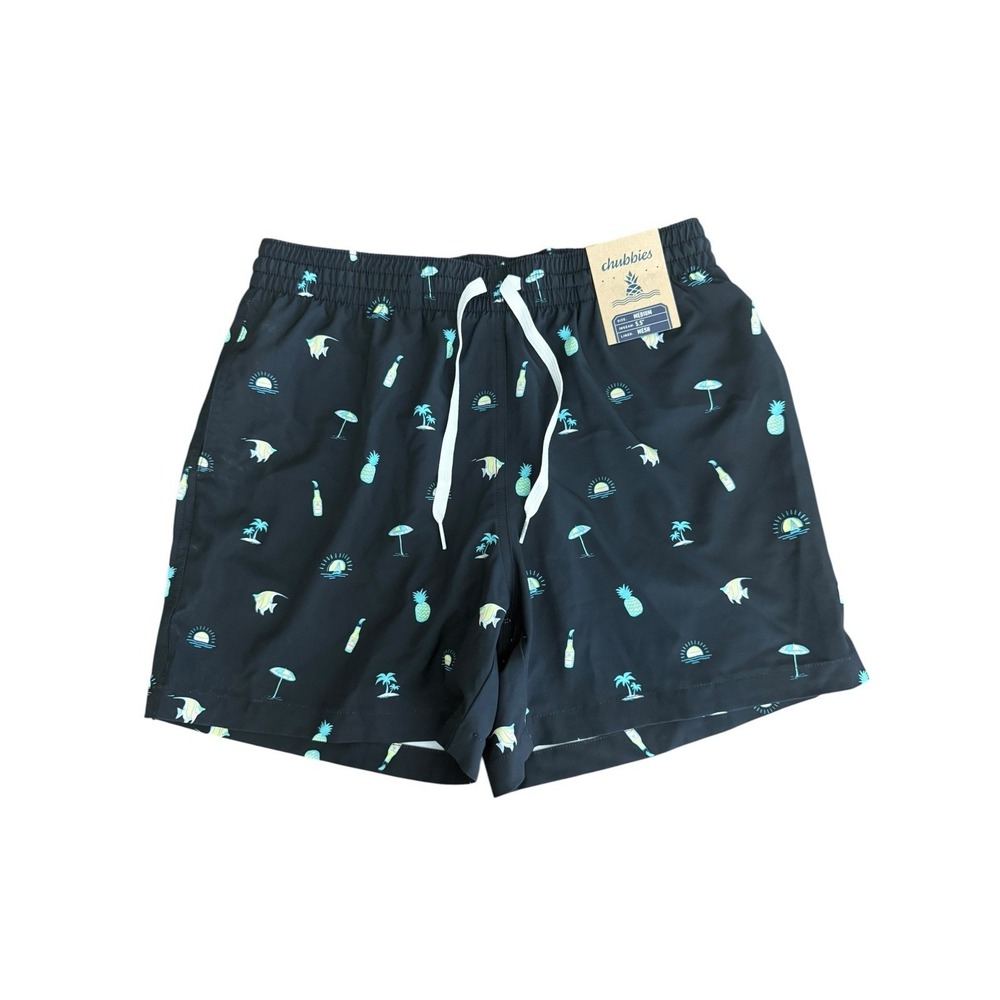 NWT Chubbies Mens Swim Shorts The Beach Essentials 5.5" inseam Mesh Liner Medium
